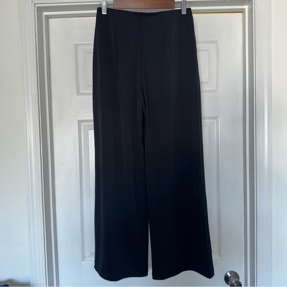 New Uniqlo Pull-on Wide Leg Black Pants M - Picture 4 of 7
